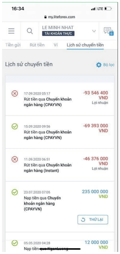 SÀN LITEFFINANCE LỪA ĐẢO TỰ ĐỘNG XÓA TÀI KHOẢN NGƯỜI DÙNG - Image 2