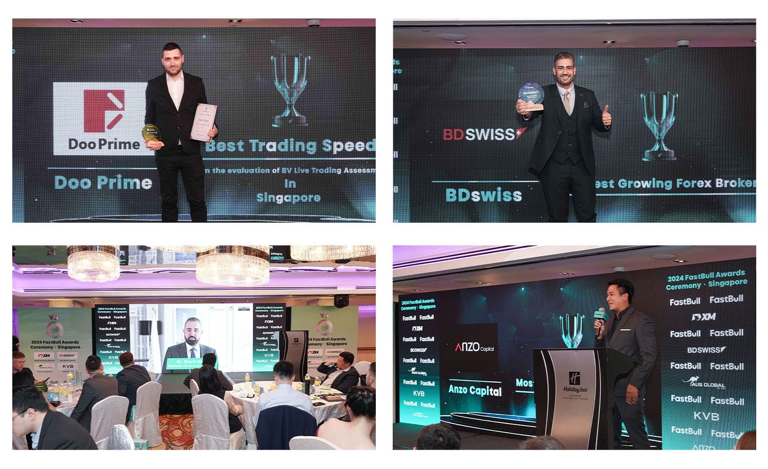 Tôn vinh sự xuất sắc: Các nhà môi giới được vinh danh Giải thưởng đánh giá giao dịch trực tiếp tại Giải thưởng năm 2024 dành cho các nhà môi giới có đánh giá xuất sắc·Lễ ở Singapore